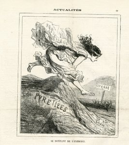 Illustrasjon av Cham (1819-1879) i Le Charivari av Amédée de Noé