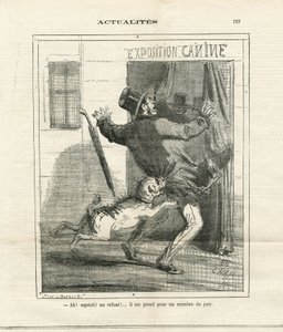 Illustrasjon av Cham (1819-1879) i The Charivari av Amédée de Noé