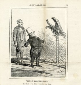 Illustrasjon av Cham (1819-1879) i The Charivari av Amédée de Noé