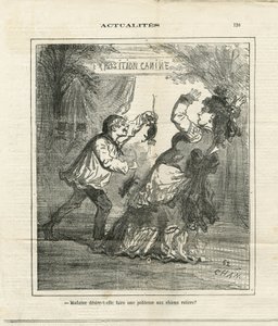 Illustrasjon av Cham (1819-1879) i The Charivari av Amédée de Noé