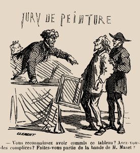 Innrømmer du å ha laget dette maleriet Har du noen medskyldige Er du..., 1868.