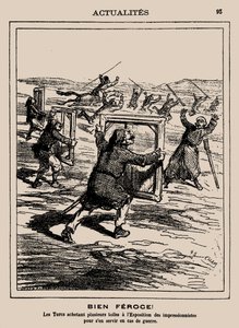 Glupsk! Tyrkerne kjøpte flere verk på impresjonistutstillingen..., 1877.