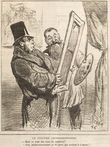 Den impresjonistiske maleren: Men disse er liktoner..., 1877.