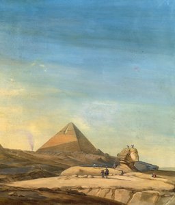 Måling av Sfinx, detalj av Pyramids of Menfis av Charles Louis Balzac