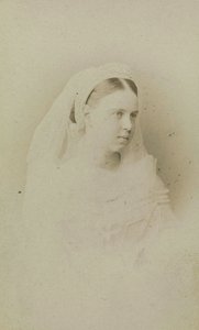 Maria Alexandrovna de Russie - Portrett av storhertuginne Maria Alexandrovna av Russland (1853-1920), hertuginne av Saxe-Coburg og Gotha, av Bergamasco, Charles (Karl) (1830-1896). Albumin Photo, ca. 1871. Russisk stats film- og fotoarkiv, Krasnogorsk