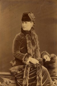 Marie Pavlovna Romanova - Storhertuginne Maria Pavlovna av Russland (1854-1920), av Bergamasco, Charles (Karl) (1830-1896). Albumin Photo, ca. 1880. Russisk stats film- og fotoarkiv, Krasnogorsk