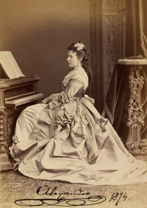 Portrett av storhertuginne Alexandra Iosifovna av Sachsen-Altenburg (1830-1911)