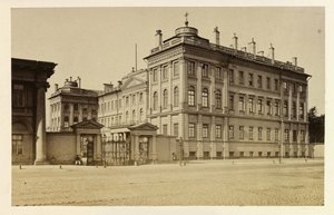 Anichkov-palasset i St. Petersburg, av Bergamasco, Charles (Karl) (1830-1896). Albumin bilde av Charles Bergamasco
