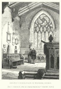 Smeatons gravsted i Whitkirk Church (gravering) av Charles (after) Cattermole