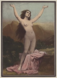 Desire (farge litho) av Charles (after) Landelle