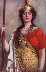 Pallas Athene, Miss Constance Collier (farge litho)