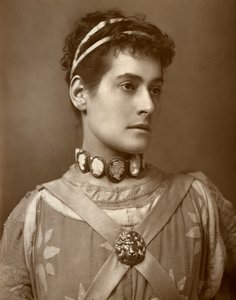 Myra Holme , britisk skuespillerinne, 1884 av Charles A. Long