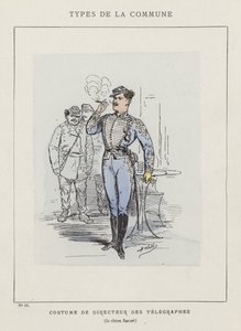 Kostyme til Director of Telegraphs, Citizen Pauvert av Charles Albert d Arnoux Bertall