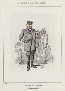 Sjøoffiser, kommandør Durassier av Charles Albert d Arnoux Bertall