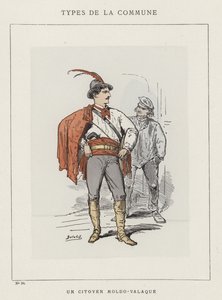 En Moldovisk-Walachian statsborger av Charles Albert d Arnoux Bertall