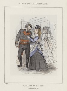 En loge i mai 1871, Au Canard a Trois Becs av Charles Albert d Arnoux Bertall