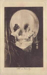 Tout est vanite - All is Vanity av Gilbert, Charles Allan (1873-1929), ca. 1900 - Litografi - Privat samling av Charles Allan Gilbert