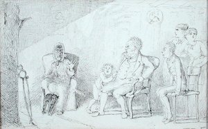 Ghost Story (penn og blekk på papir)