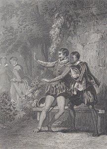 Damen av Monsoreau La Dame de Monsoreau, 1830-73. av Charles Amedee Colin