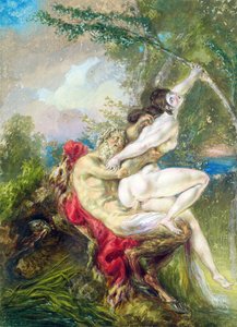 Jupiter og Antiope, fra Universal History av Charles Antoine (attr. to) Coypel