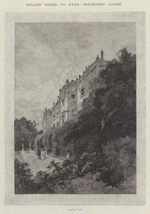 Hughenden herregård, hjørneutsikt av Charles Auguste Loye