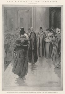 Forberedelser til kroningen av Charles Auguste Loye