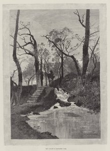 Cascade i Hawarden Park av Charles Auguste Loye