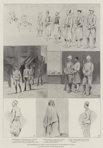 Forstyrrelsene på Kreta, scener ved rettssaken mot opprørerne i Candia av Charles Auguste Loye