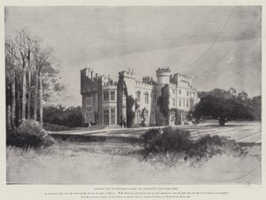 The Life of William Ewart Gladstone, en annen utsikt over Hawarden Castle, Mr Gladstones favoritthjem