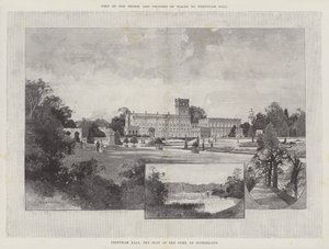 Besøk av prinsen og prinsessen av Wales til Trentham Hall av Charles Auguste Loye