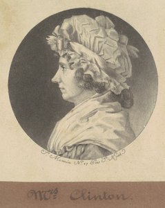 Cornelia Tappen Clinton av Charles B. J. Févret de Saint Mémin