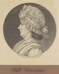 Elizabeth Marius Kemper av Charles B. J. Févret de Saint Mémin