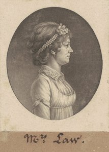 Elizabeth Parke Custis lov av Charles B. J. Févret de Saint Mémin