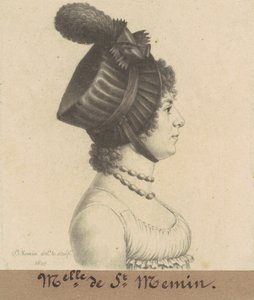 Étiennette-Charlotte-Adelaide Févret fra Saint-Mémin av Charles B. J. Févret de Saint Mémin