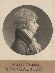 George Washington Parke Custis av Charles B. J. Févret de Saint Mémin
