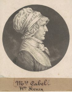 Hannah Carrington Cabell av Charles B. J. Févret de Saint Mémin