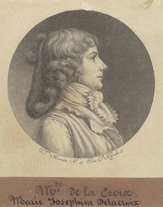 Marie Josephine Delacroix av Charles B. J. Févret de Saint Mémin