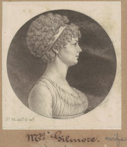 Mary Ann Smith Gilmor av Charles B. J. Févret de Saint Mémin