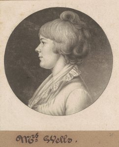 Mary Wright Sonntag Wells av Charles B. J. Févret de Saint Mémin