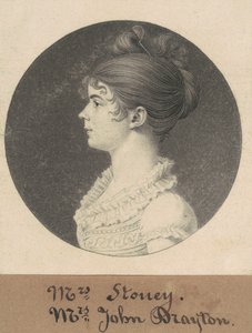 Mrs. William Drayton av Charles B. J. Févret de Saint Mémin