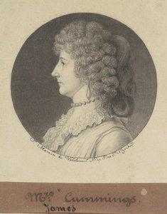 Phoebe Harisson Cuming av Charles B. J. Févret de Saint Mémin
