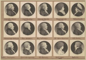 Saint-Mémin samling av portretter, gruppe 10 av Charles B. J. Févret de Saint Mémin