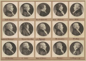 Saint-Mémin samling av portretter, gruppe 13 av Charles B. J. Févret de Saint Mémin