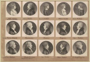 Saint-Mémin-samlingen av portretter, gruppe 19 av Charles B. J. Févret de Saint Mémin