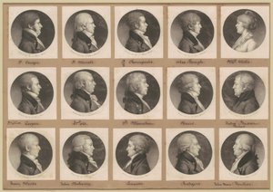 Saint-Mémin samling av portretter, gruppe 21 av Charles B. J. Févret de Saint Mémin