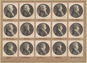 Saint-Mémin samling av portretter, gruppe 26 av Charles B. J. Févret de Saint Mémin