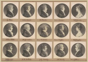 Saint-Mémin samling av portretter, gruppe 42 av Charles B. J. Févret de Saint Mémin