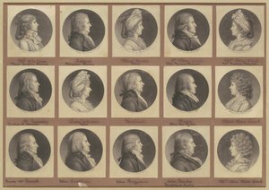 Saint-Mémin samling av portretter, gruppe 4 av Charles B. J. Févret de Saint Mémin