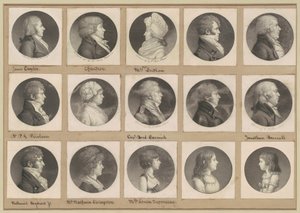 Saint-Mémin samling av portretter, gruppe 52 av Charles B. J. Févret de Saint Mémin