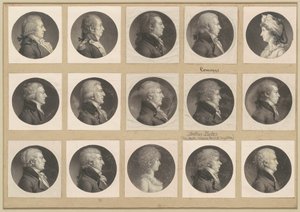 Saint-Mémin samling av portretter, gruppe 53 av Charles B. J. Févret de Saint Mémin